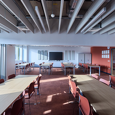 new Greenwich campus classroom